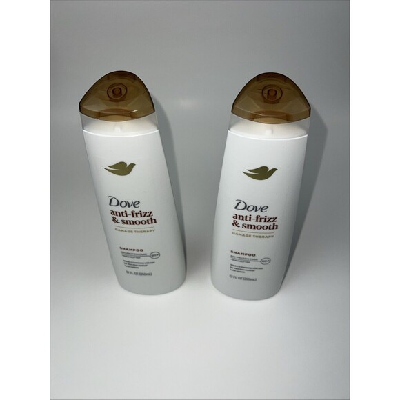 2 Pack Dove Anti Frizz & Smooth Damage Therapy Shampoo 12oz - Picture 8 of 8